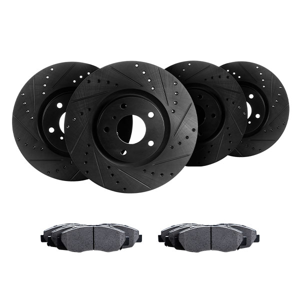Cross Drilled And Slotted Rotors Kits