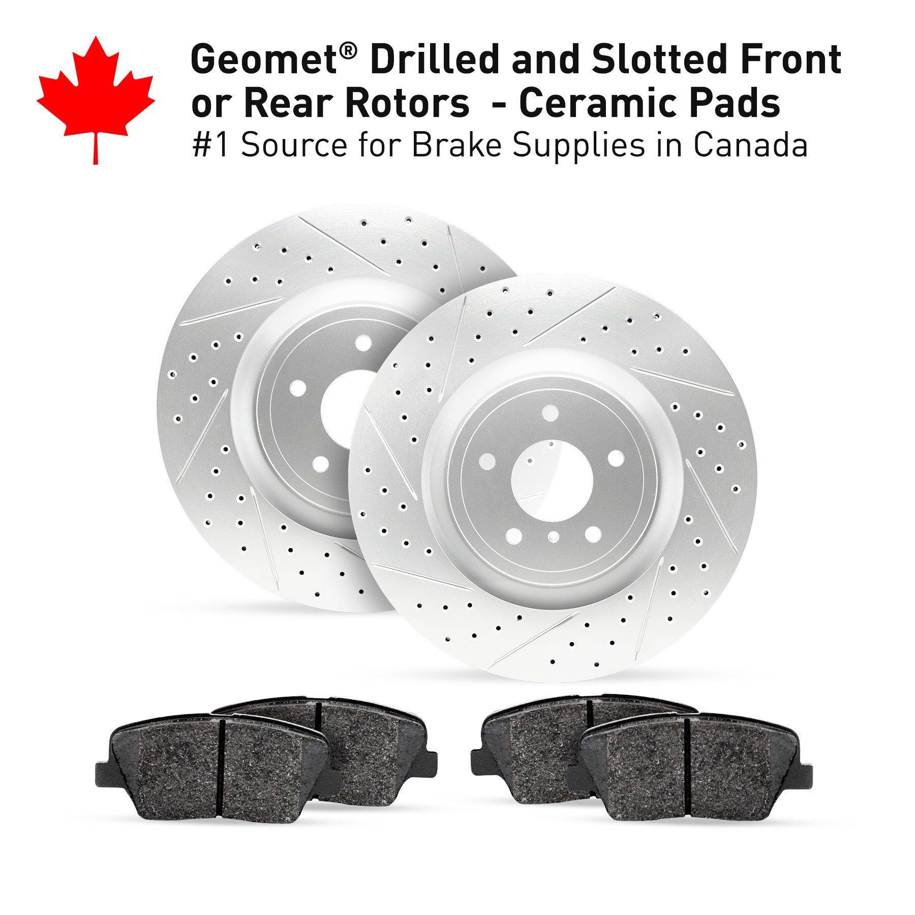 Canadabrakes Shop brake kits OEM Rotors, Slotted Rotors, Cross Drilled
